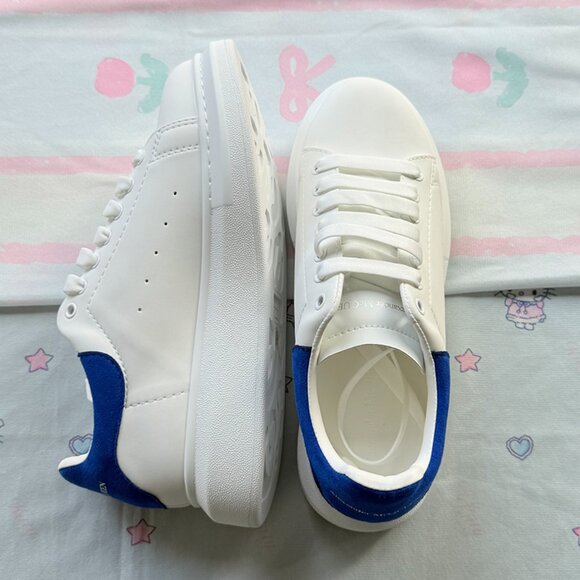 Alexander McQueen Wmns Oversized Sneaker White Ultramarine - Picture 4 of 7